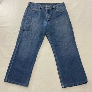 Carhartt Jeans Men’s 36x26 Relaxed Fit Work Wear Straight Leg Pocket 101483-968